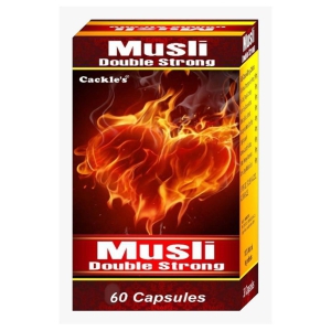 Cackle's 100% Ayurvedic Musli Double Strong Capsule 60 no.s