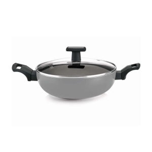 Milton Pro Cook Black Pearl Induction Kadhai, 26 cm / 3.4 Litre