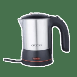 Croma 950 Watt 0.5 Litre Electric Kettle with Auto Shut Off (Black)