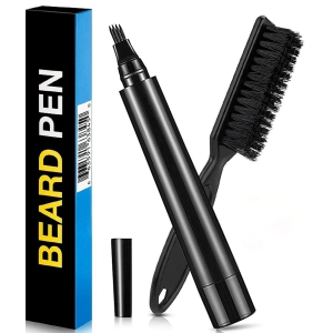 Beard Pen Kit Beard Filler Pen Beard Brush-Free Size