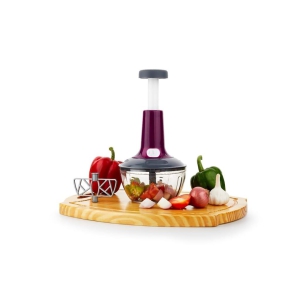 Cookzella Manual Press Chopper, Fruit & Vegetable Chopper