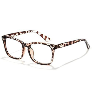 Stylish Protection Leopard Printed Blue Light Blocking Eyeglasses with TR90 Frames (Power - 1.50)