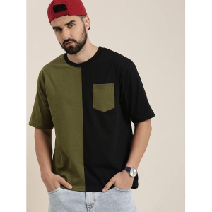 Dillinger - Olive Cotton Oversized Fit Mens T-Shirt ( Pack of 1 ) - None