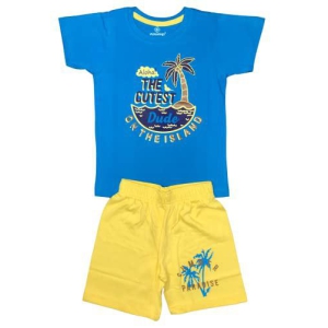 Boys Tshirts and Shorts Set-2-3 Years / Blue coconut