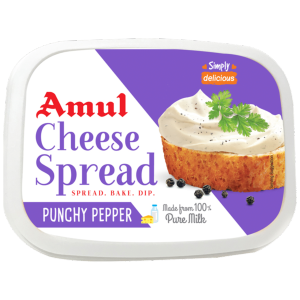 Amul Processed Cheese Spread  Punchy Pepper Made From 100 Pure Milk 200 G Tub