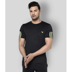 Glito - Black Polyester Regular Fit Mens Sports T-Shirt ( Pack of 1 ) - None