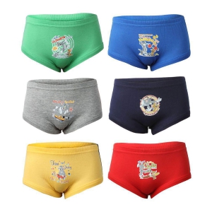 Bodycare Multicolor Cotton Brief Pack of 6 - 5-6 Years