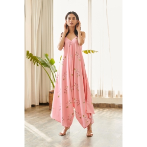 Taffy Pink Palazzo Jumpsuit-M / 5''4