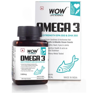 WOW Life Science Omega-3 Capsules, 60 Capsules