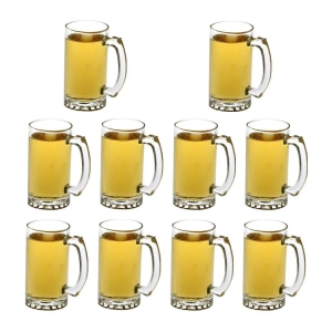 Somil Beer Mug Glasses Set,  500 ML - (Pack Of 10)