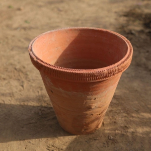 12 Inch Collar Designer Clay Pot