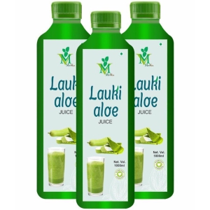 Lauki Aloevera sugar free Juice Pack of 3 - 1000ml