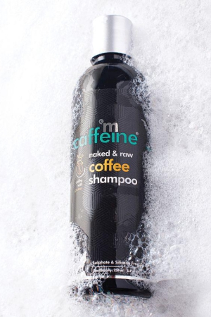 mCaffeine Naked & Raw Coffee Shampoo for Hair Fall Control with Protein & Argan Oil (250 ml)