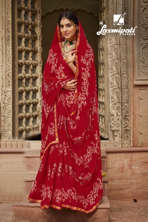Laxmipati Sarees Avishka Designer Printed Pure Georgette Sarees Collection  At Wholesale Rate
