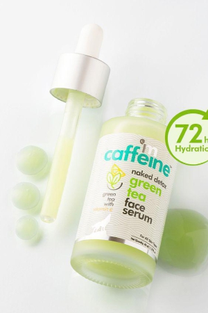 mCaffeine Vitamin C Green Tea Face Serum for Glowing Skin with Hyaluronic Acid - Reduces Dark Spots(40ml)
