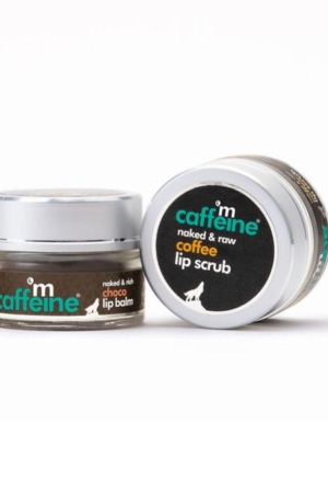 mCaffeine Lip Polishing Kit with Coffee Lip Scrub & Choco Lip Balm - 100% Vegan