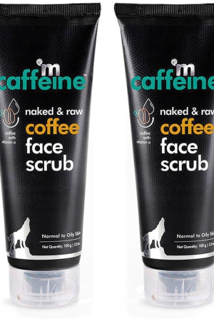 mCaffeine Exfoliating & Tan Removal Coffee Face Scrub (Pack of 2)