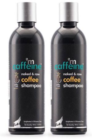 mCaffeine Coffee Shampoo for Hair Fall Control with Protein & Argan Oil (Pack of 2)