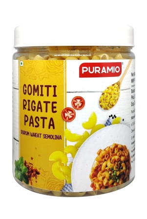 Puramio Gomiti Rigate Durrum Wheat Semolina Pasta, 600 gm