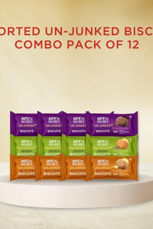 Assorted Unjunked Biscuits Combo (Pack of 12)