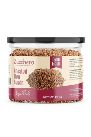 zucchero-roasted-flaxseed-unsalted-200g-omega-3-super-food-nutty-flavour-dry-roasting-oil-free-slow-baked-seeds