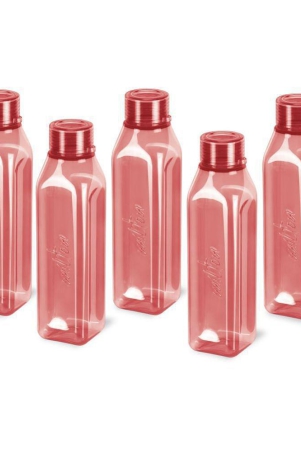 milton-prime-1000-pet-water-bottle-set-of-5-1-litre-each-red-bpa-free-100-leak-proof-office-bottle-gym-bottle-home-kitchen-travel-bottle-hiking-treking-bottle-burgund