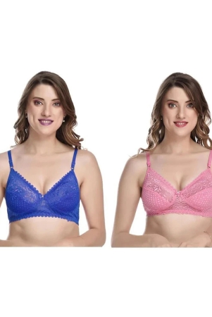 kiran-enterprises-pack-of-2-net-womens-everyday-bra-bluepink-none