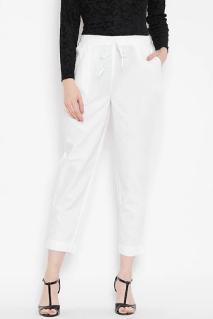 women-white-relaxed-peg-trousers