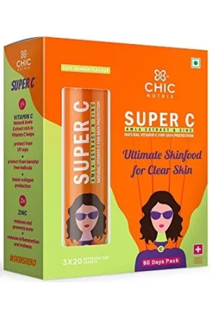 chicnutrix-super-c-natural-vitamin-c-zinc-tablets-with-amla-extract-antioxidant-sun-protection-boosts-collagen-production-overall-health-60-effervescent-tablets-orange-flavour