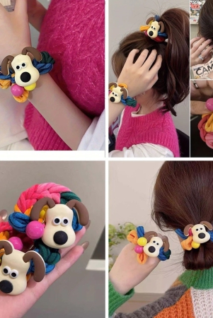 cute-dog-elastic-hair-bands-multicolour-pack-of-1