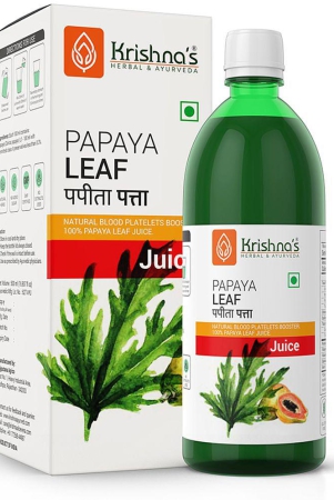 krishnas-herbal-ayurveda-papaya-leaf-juice-1000ml