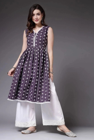 stylum-cotton-blend-printed-a-line-womens-kurti-purple-pack-of-1-none