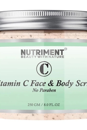 Nutriment Vitamin C Face And Body Scrub For Men & Women ( Pack of 1 ) - 250gm