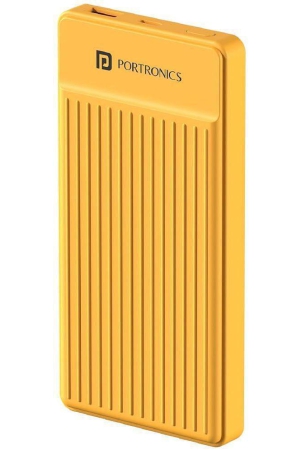 Portronics 10000 -mAh 12W Li-Polymer Power Bank - Yellow