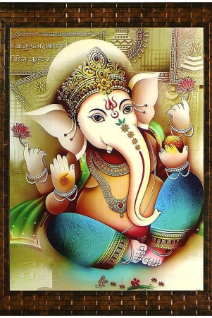 indianara-lord-ganesha-painting-synthetic-wood-multicolour