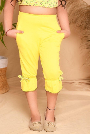 kids-cave-yellow-cotton-girls-capris-pack-of-1-none