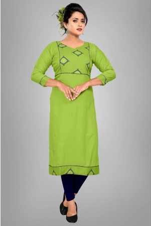 haya-lime-green-rayon-womens-straight-kurti-pack-of-1-none