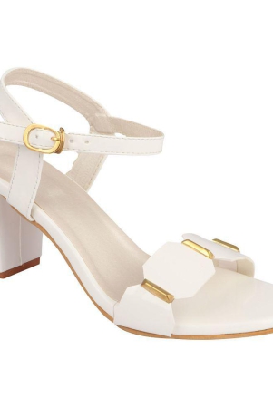 Shoetopia - White Women''s Sandal Heels - None