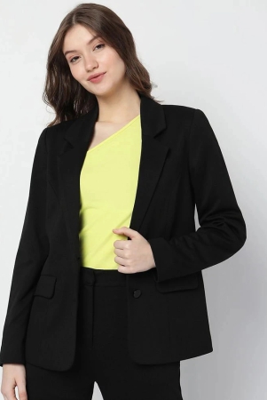 ppthefashionhub-cotton-black-blazers-none