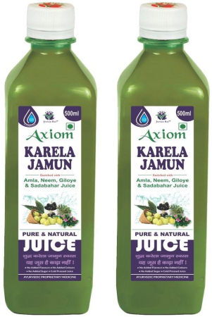 axiom-karela-jamun-swaras-500-ml-pack-of-2-maintaining-blood-sugar-levels-lowers-bad-cholesterol-levels-for-glowing-skin-and-lustrous-hair-100-natural-who-gmp-glp-certified-produc