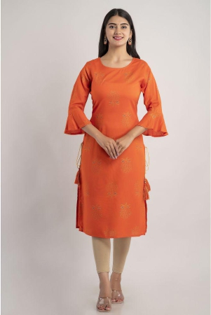 mauka-orange-rayon-womens-straight-kurti-pack-of-1-none