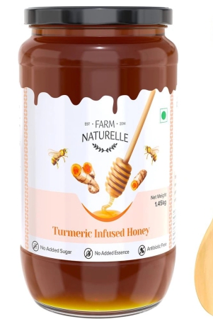 farm-naturelle-pure-turmeric-infused-in-forest-honey-145kg-and-a-wooden-spoon-raw-unprocessed-delicious-and-ant-oxidant-honey-100-pure-natural-ingredients-honey