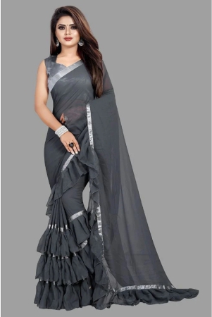 apnisha-georgette-solid-saree-with-blouse-piece-grey-pack-of-1-grey