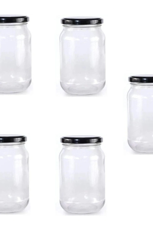 somil-storage-container-glass-transparent-pickle-container-set-of-5-transparent