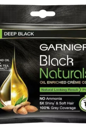 Garnier Naturals Hair Colour  Deep Black 1.0 20 Gms