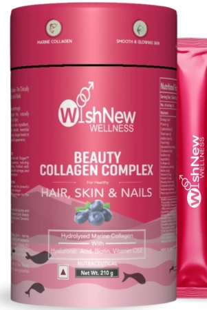 wishnew-wellness-beauty-collagen-complex-radiant-hair-skin-nails-21-sachets-with-collagen-hyaluronic-acid-biotin-vitamins-e-c-rosehip-curcumin-extracts-enhanced-absorption-formul