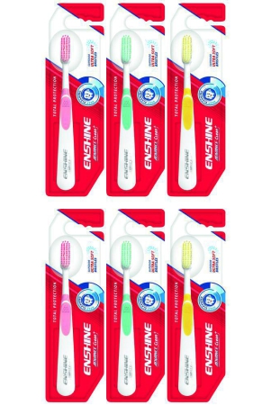 enshine-pack-of-6-advance-clean-superior-bristles-ultra-soft-toothbrush-6-toothbrushes