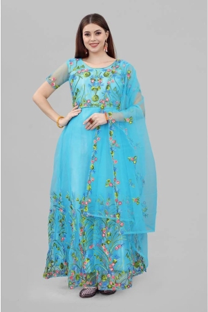 apnisha-turquoise-anarkali-net-womens-semi-stitched-ethnic-gown-pack-of-1-none