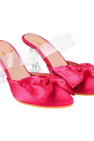 Shoetopia - Pink Women''s Mules Heels - None