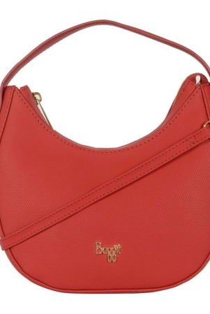 baggit-red-faux-leather-sling-bag-red